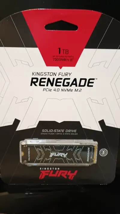 Unopened 8 1TB Kingston Fury NVMe SSDs, View more