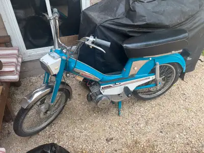Looking to trade for a e bike, this 1979 motobecane 50v sat in storage for over 20 years & it’s in g...