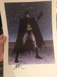 Batman print signed by Jim Starlin 11x17
