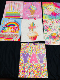 Brand new and unused gift bags, birthday cards and blank cards! 