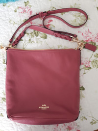 Authentic Coach Purse - Pink Leather