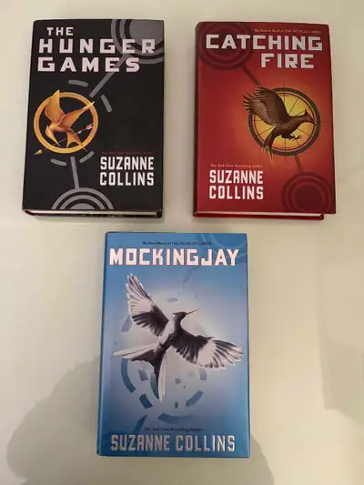 All three books in excellent condition. The Hunger Games, Catching Fire, and Mockingjay