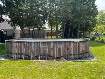 Selling above ground swimming pool, purchased in 2022.