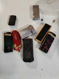 Collectible old Zippo lighters