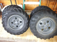 2004 400 Artic Cat tires on rims 
