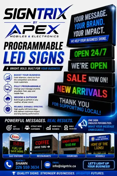 PROGRAMMABLE LED SIGNS ***MAKE YOUR BUSINESS KNOWN!***, View more