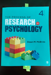 The Process of Research in Psychology 4th Ed