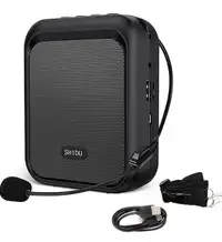 Mini Voice Amplifier Portable Rechargeable Bluetooth Speaker wit