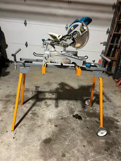 SOLD 10” Sliding Compound Miter Saw w/stand, View more