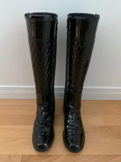 Bottes en cuir verni noir - STUART WEITZMAN - Grandeur 5 1/2, View more