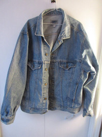 Vintage Denver Hayes 2XL blue jean jacket, Made in Canada