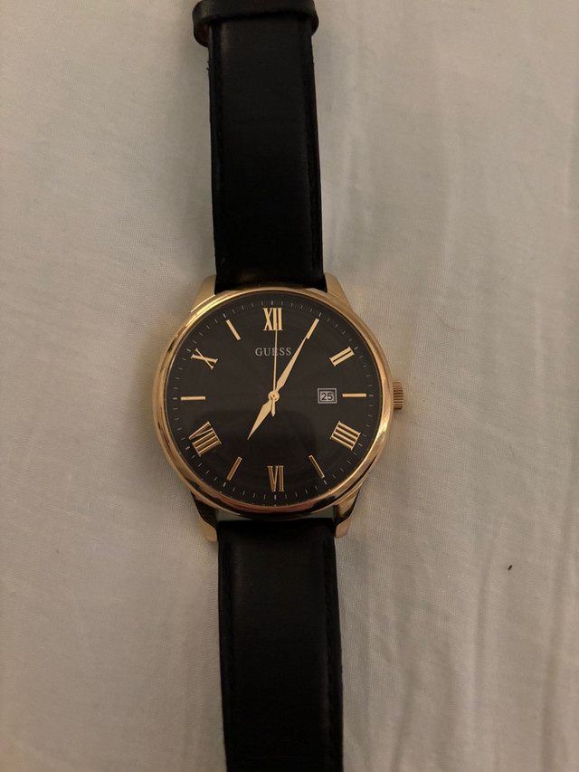 Black & Gold Leather Watch in Jewellery & Watches in City of Halifax - Image 2