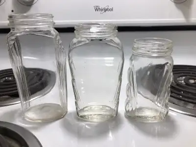 Group of 3 - 1930’s era Art Deco Styled Jars . , View more