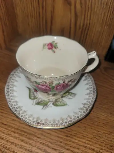 queen anne bone china saucer & made in Japan cup, View more