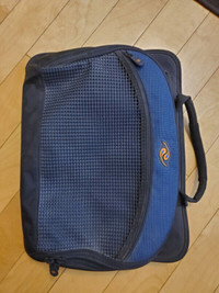 Laptop bag up to 15.6 inch laptop.