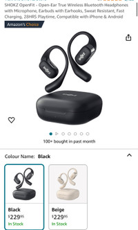 SHOKZ OpenFit - Open-Ear True Wireless Bluetooth Headphones with