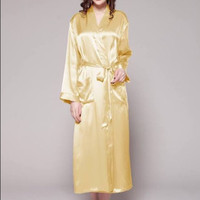 Women’s Clothing - NEW - 100% Silk Home Robe Bathrobe (Size XL)