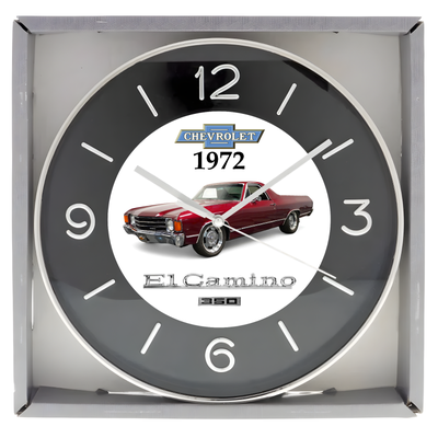 1972 Chevrolet El Camino (Cranberry) Custom Wall Clock - New, View more