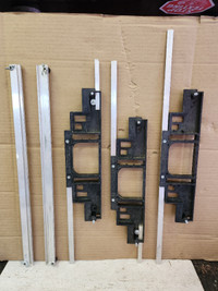 Door hinge template kit for various size hinges