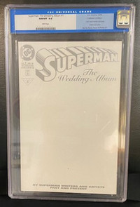 Graded CGC  9.8 Superman -   Wedding Album #1