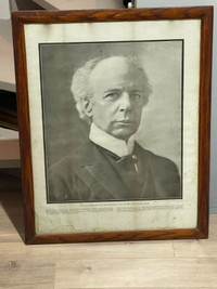 Très ancien cadre de Wilfrid Laurier