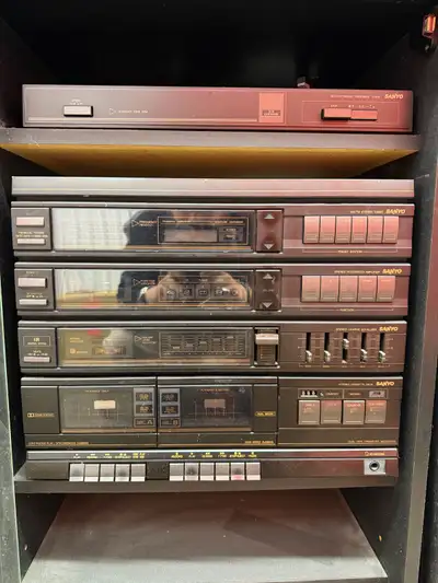 sanyo 80s Stereo Turntable stack, View more