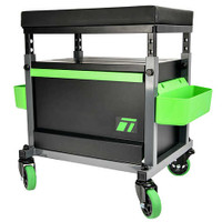Toolbox Shop Stool, Height adjusts ranging from 17" - 20"