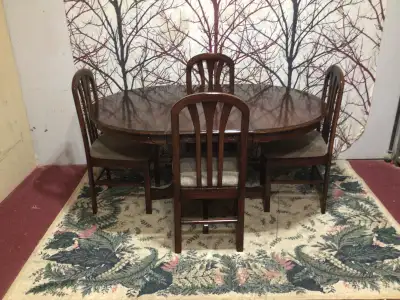 Refinished Table & 4 Chairs, View more