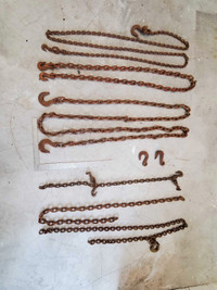 Chains, tow chain, and load lever binder