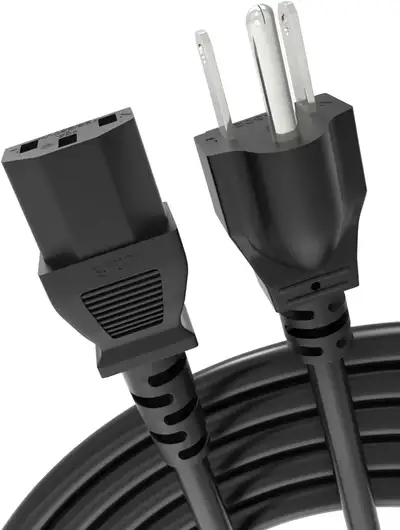 NEW (Lot of 3) Computer TV Power Cord 18AWG (Bicmice) 6FT/1.8M, View more