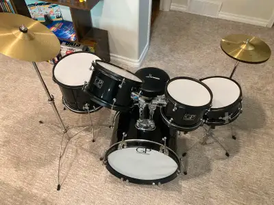 Granite percussion junior 5 piece drum set, View more
