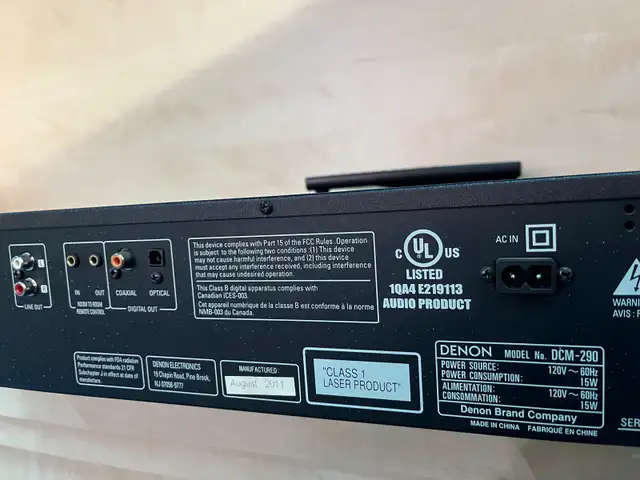 Denon 5-disc CD player63771549571073122