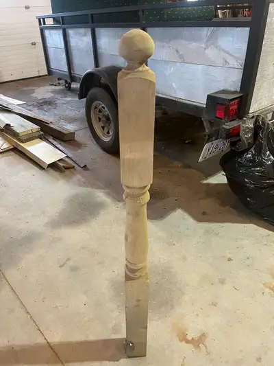 pressure treated newel post, View more