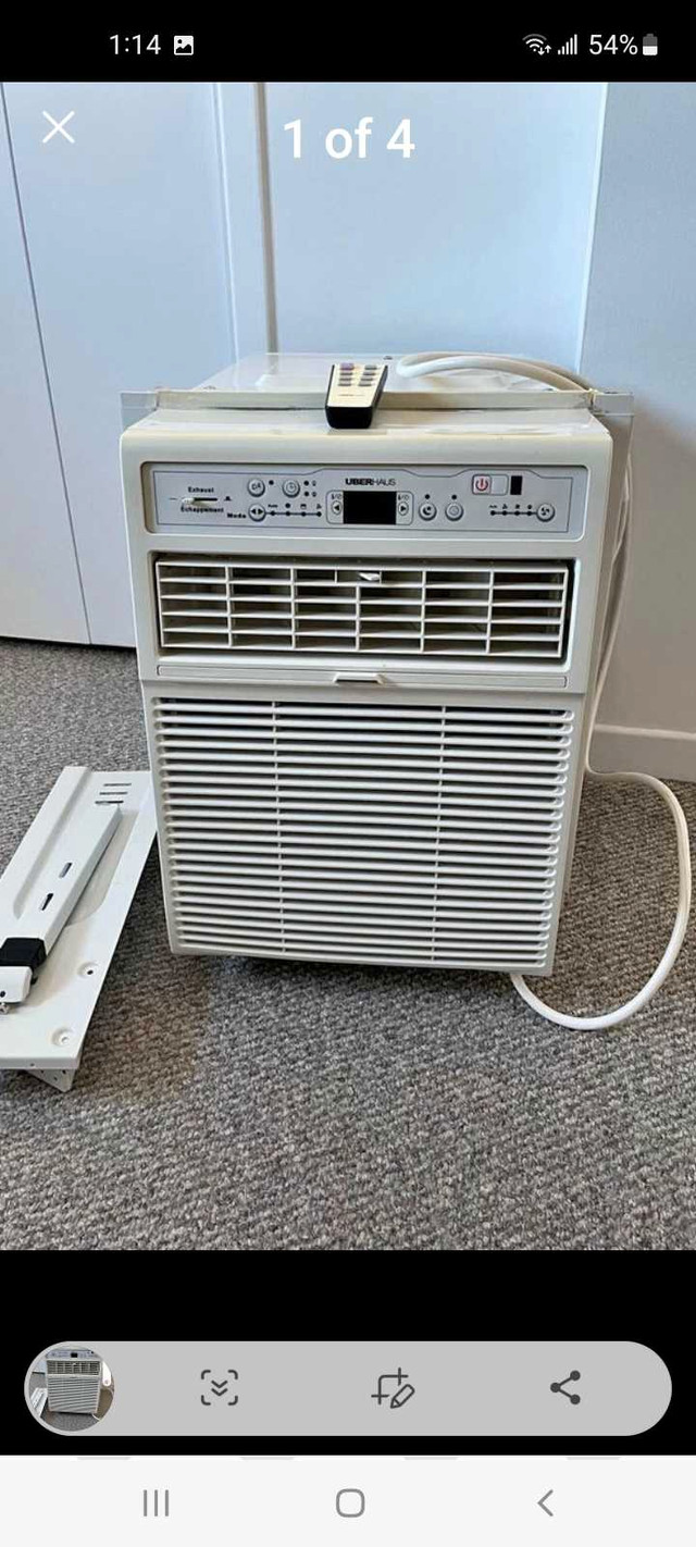 AIR CONDITIONER 10,000 BTU BY HUBERHAUS COME  WITH REMOTE  in Heaters, Humidifiers & Dehumidifiers in West Island - Image 2