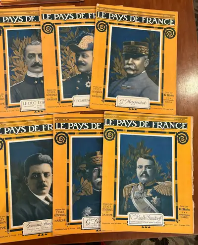 1916/1917 Le Pays de France Magazine’s lot of 50, View more