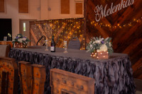 BEAUTIFUL TABLECLOTHS AND CHAIR SASHES (300 total!) $1400