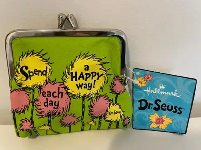 Brand New Hallmark Dr. Seuss Coin Purse/Makeup Bag, View more