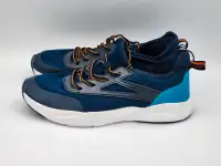 Boys running shoes blue/black & orange size 4 brand new