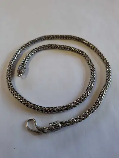 Sterling silver bali necklace, View more