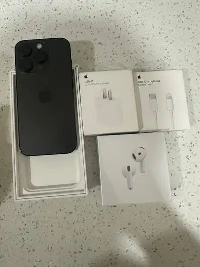 iPhone 14 Pro 256gb **Airpods Charger Bundle + Delivery**, View more