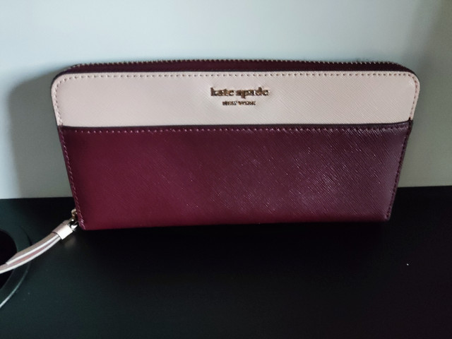 Kate Spade Wallet Maroon and Pink  in Women's - Bags & Wallets in Red Deer