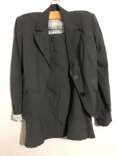 Women’s Gray Blazer Skirt Suit. Size 4. , View more