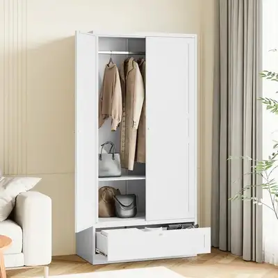 AUHUP 71" Armoire Wardrobe Closet with 1 Drawers, View more