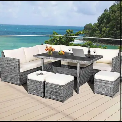 Rattan Outdoor Patio Dining Set, View more