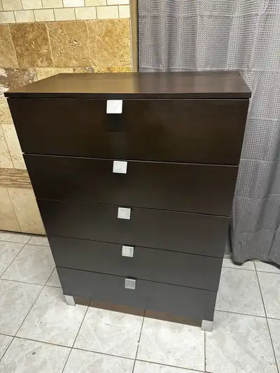 Dark Brown 5-Drawer Dresser, View more