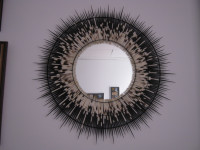 Small African Porcupine Quill Mirror