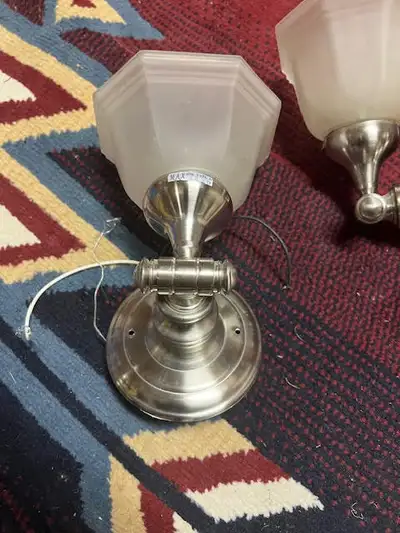 Price is per each sconce. Six (6) available. Beautiful pewter finish. Swapped out these wall sconces...