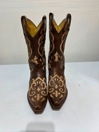 Woman’s All Leather Cowboy Boots