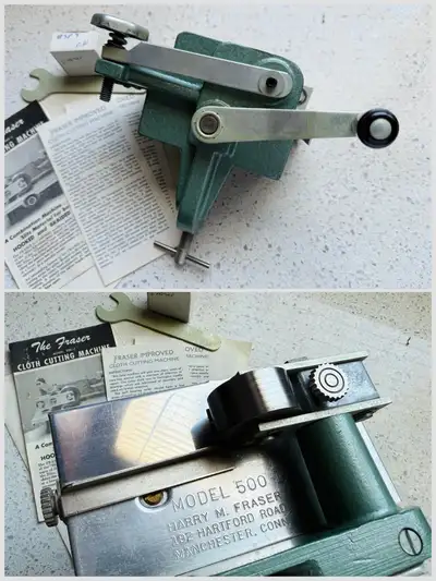 ** HARRY M. FRASER Model 500-1 Rug Hooking Rag Wool Fabric Cutte, View more