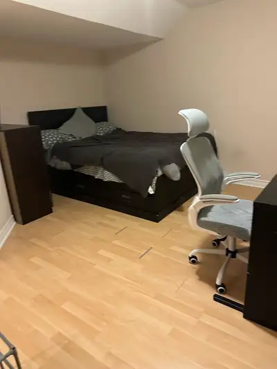 the master bedroom with private washroom available August 1/25
